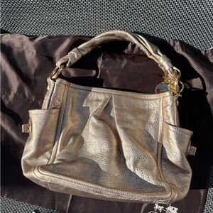 Coach Rose Gold Leather Hobo Slouch bag